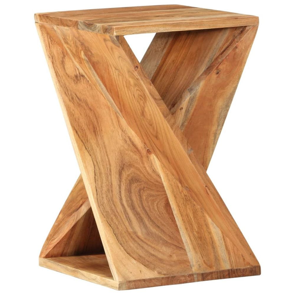 Vidaxl Bočný stolík, 35x35x55 cm, masívne akáciové drevo